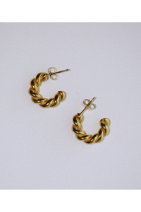 Twisted Demi Hoops