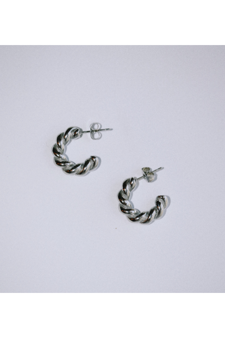 Twisted Demi Hoops