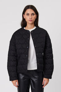 AVA QUILTED JACKET - BLACK