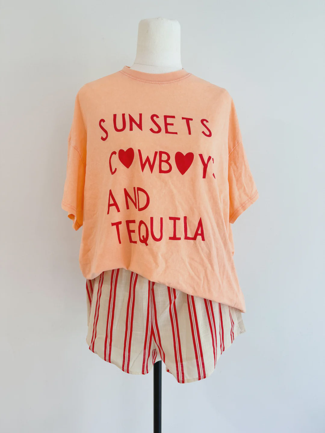 Peach Sunsets & Cowboys Short - Set