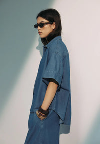 Women's Boyfriend Shirt - Chambray