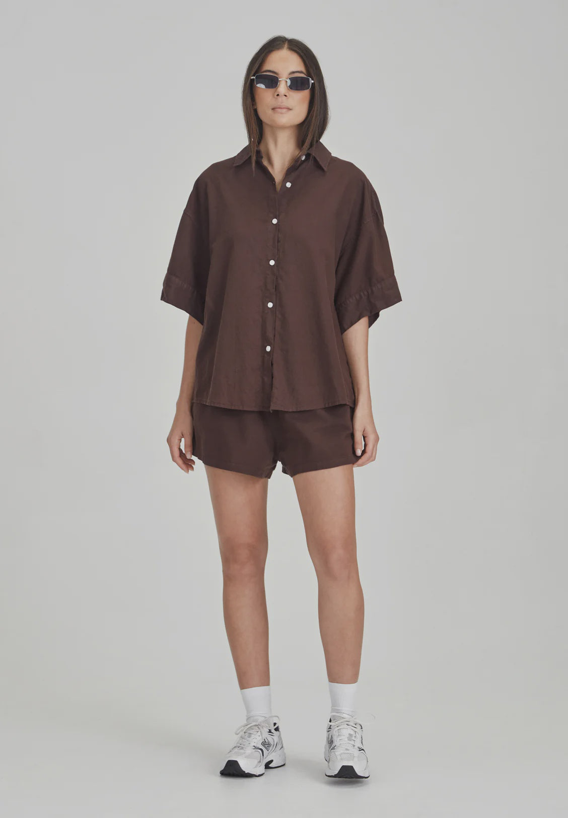 Women's Boyfriend Shirt - Cocoa