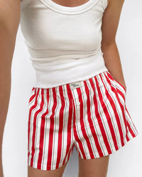 Cherry Stripe Boxer Short