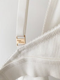 Organic Bralette - Blanc