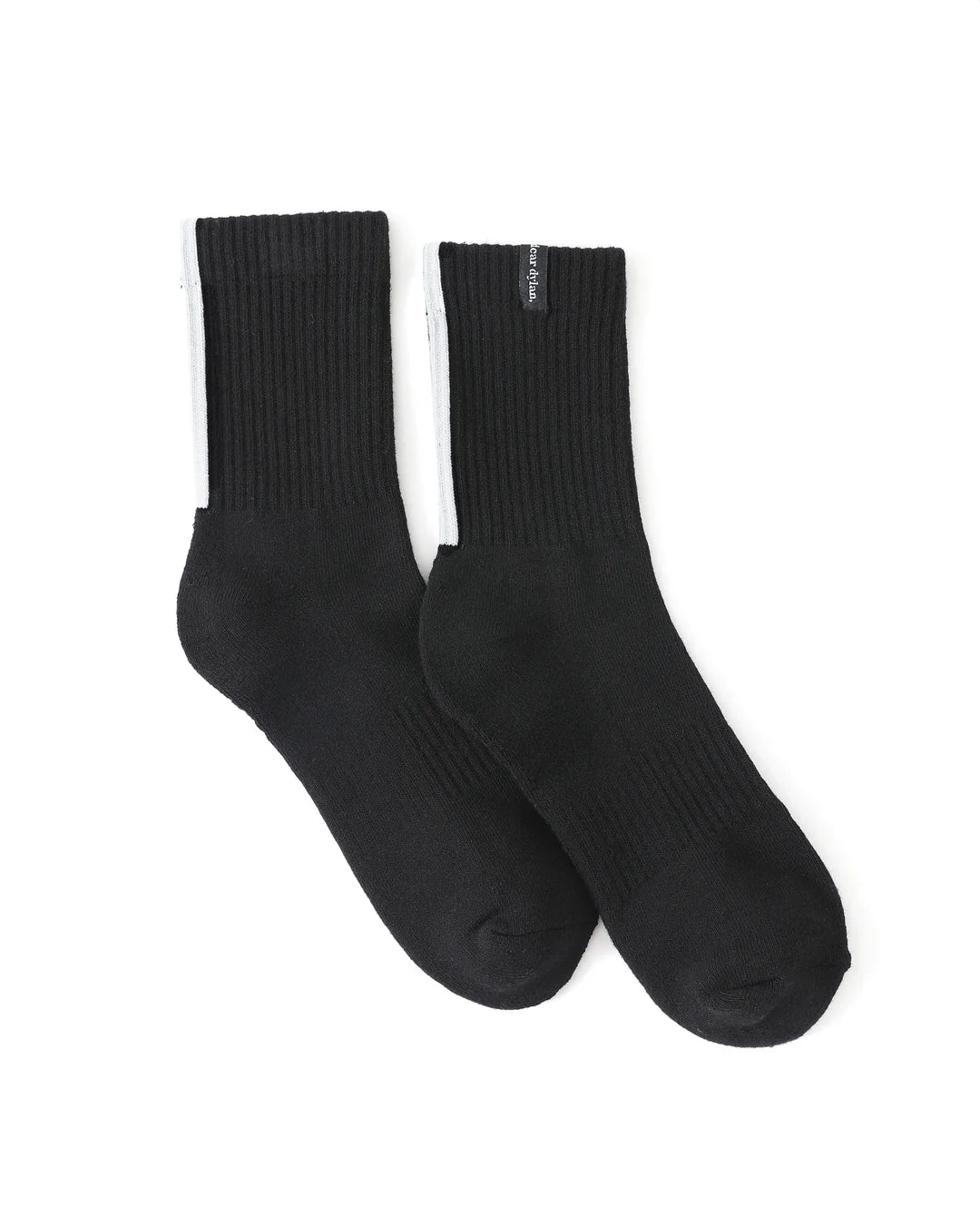 Athletic Crew Socks - Noir/Blanc - 2 Pack