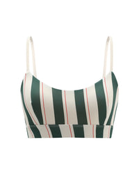 Swim Crop - Bistro Stripe