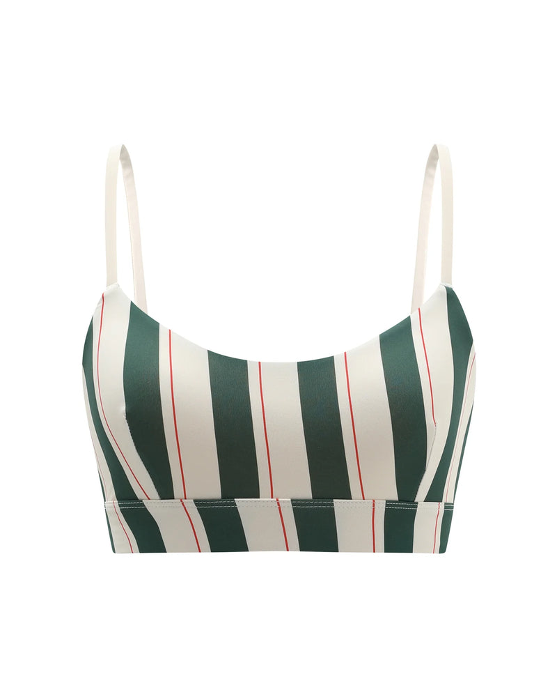 Swim Crop - Bistro Stripe