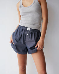 Club Navy Stripe Boxer Short