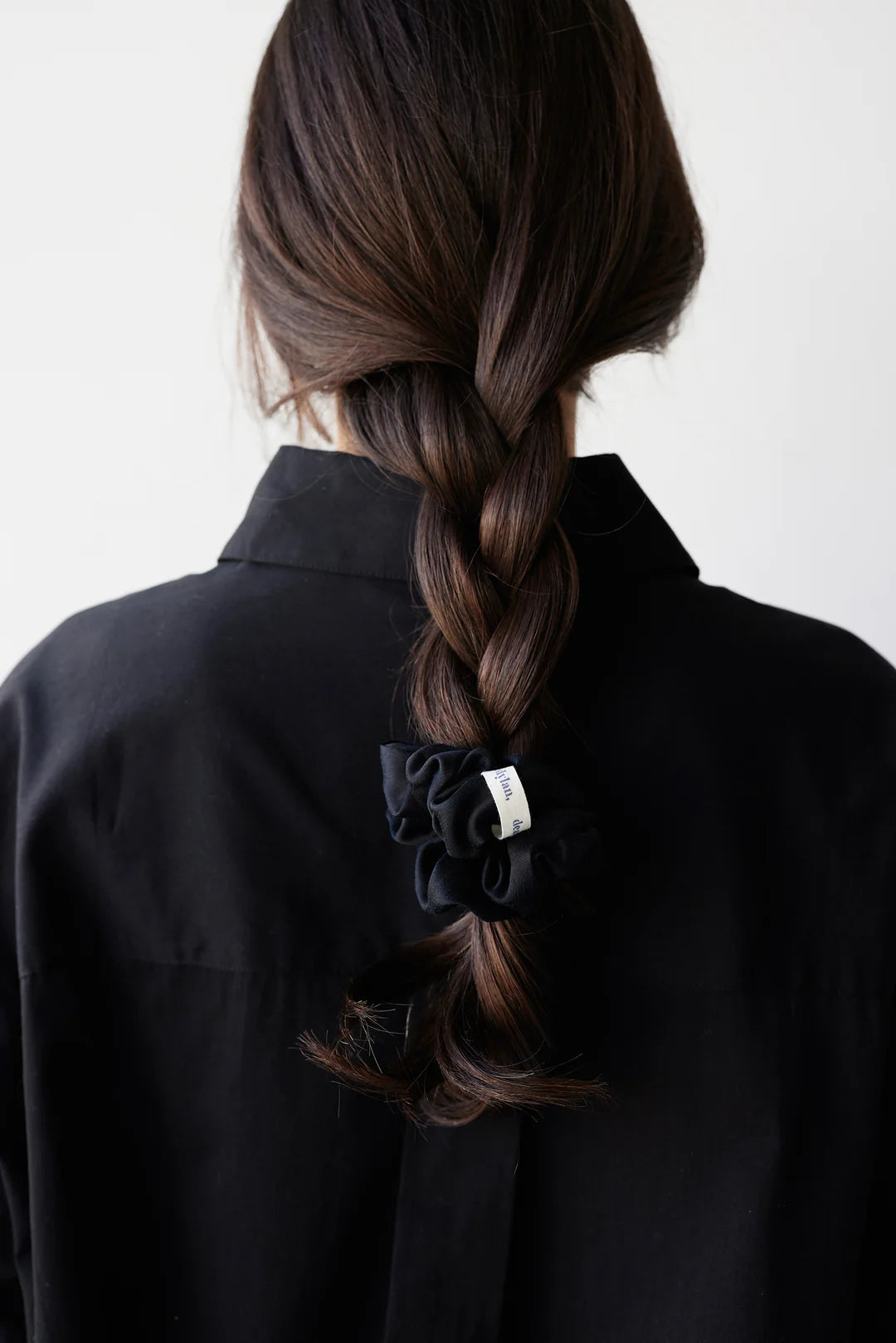 Silk Scrunchie - Noir