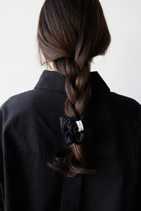 Silk Scrunchie - Noir