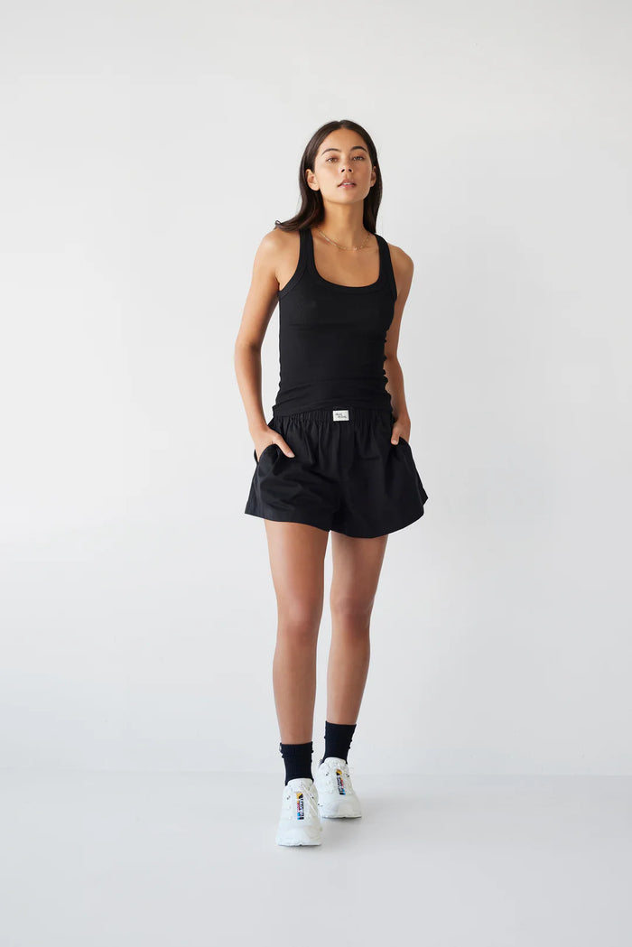 Cotton Boxer Short - Noir