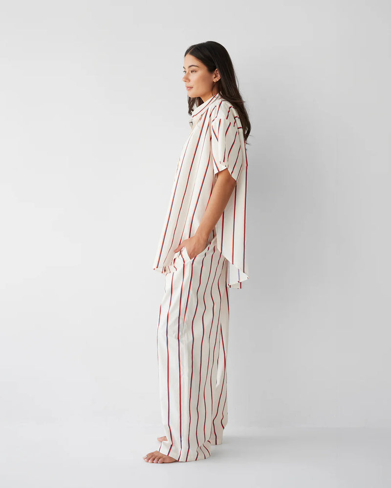 Club Stripe Oversized Shirt