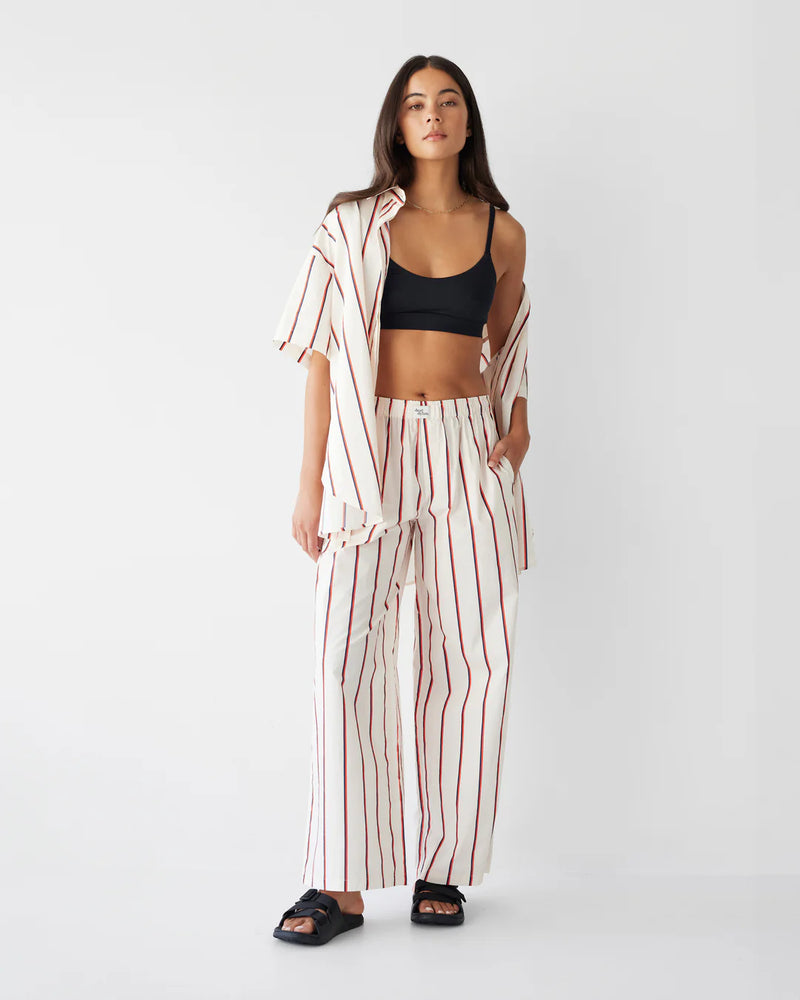 Club Stripe Oversized Shirt