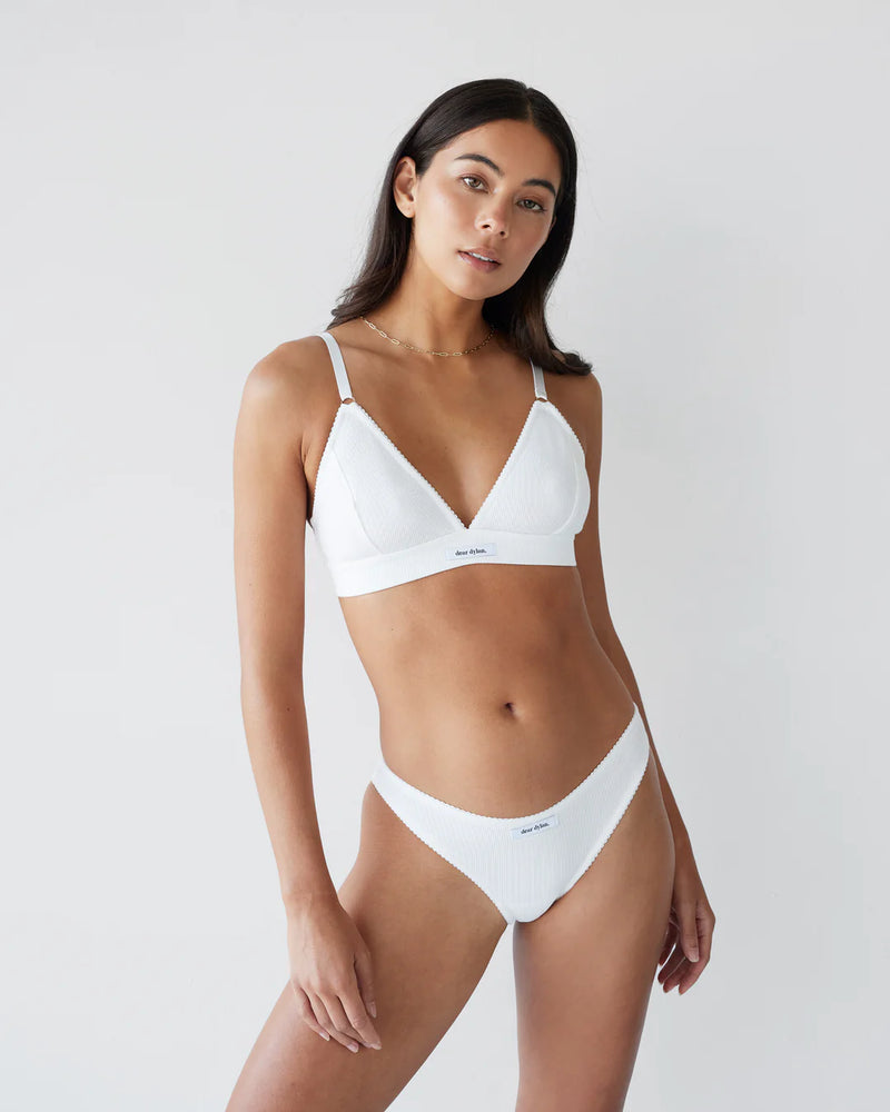 Organic Bralette - Blanc