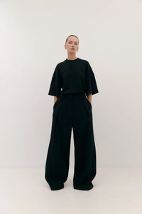 Flared Abel Trouser - Black