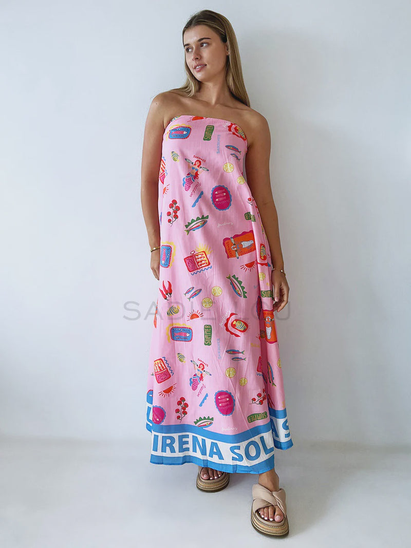 Pink Soleil La Sirena Maxi Dress