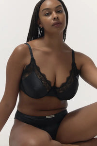 Lovely Delicate Wire Bra - Black