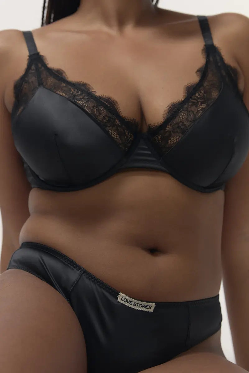 Lovely Delicate Wire Bra - Black