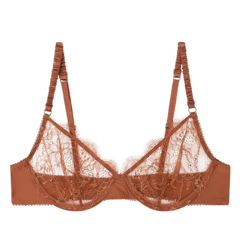 Romeo Elegant Wired Bra - Brown