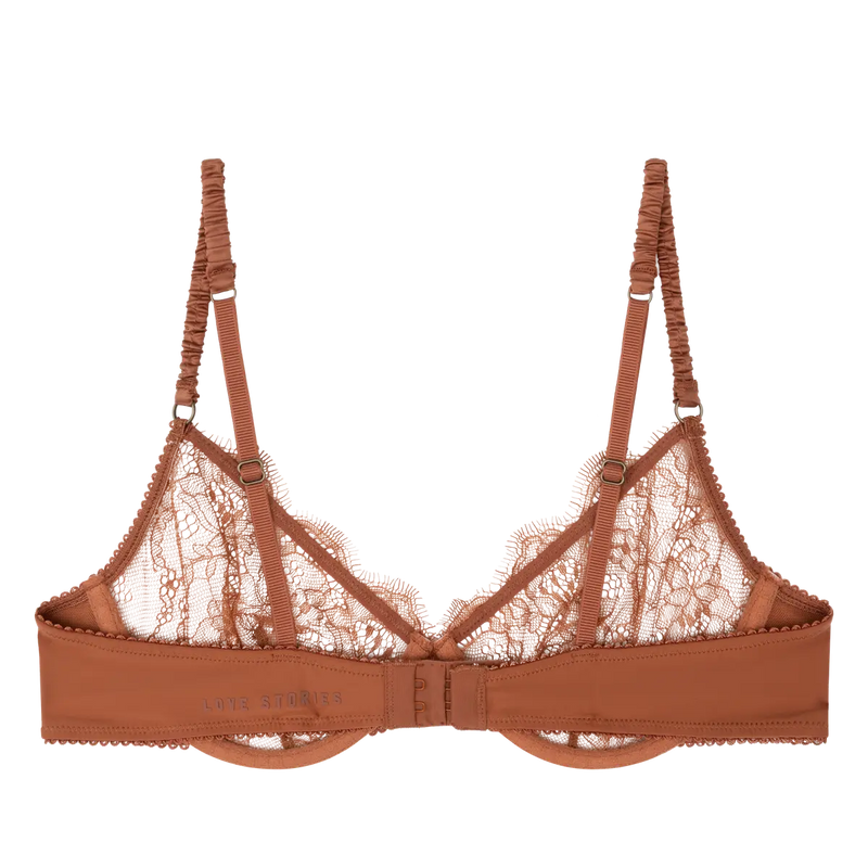 Romeo Elegant Wired Bra - Brown