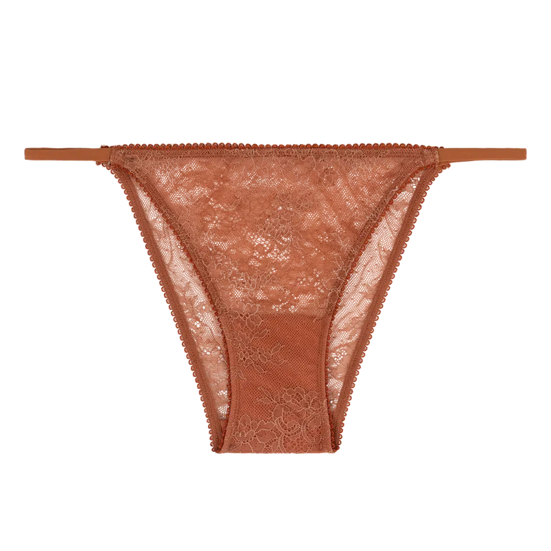 Clio Tanga-Style Briefs - Brown