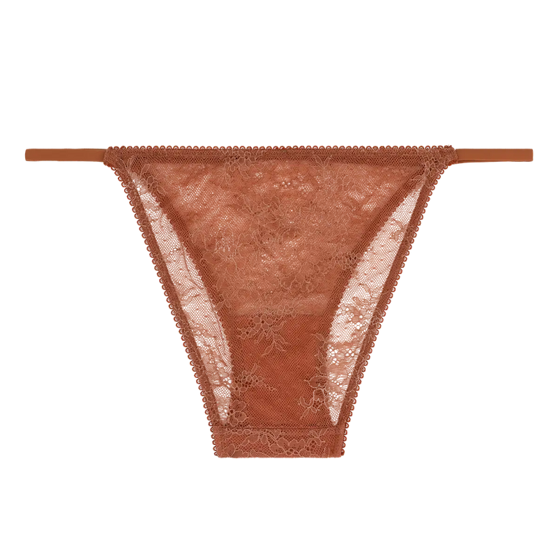 Clio Tanga-Style Briefs - Brown