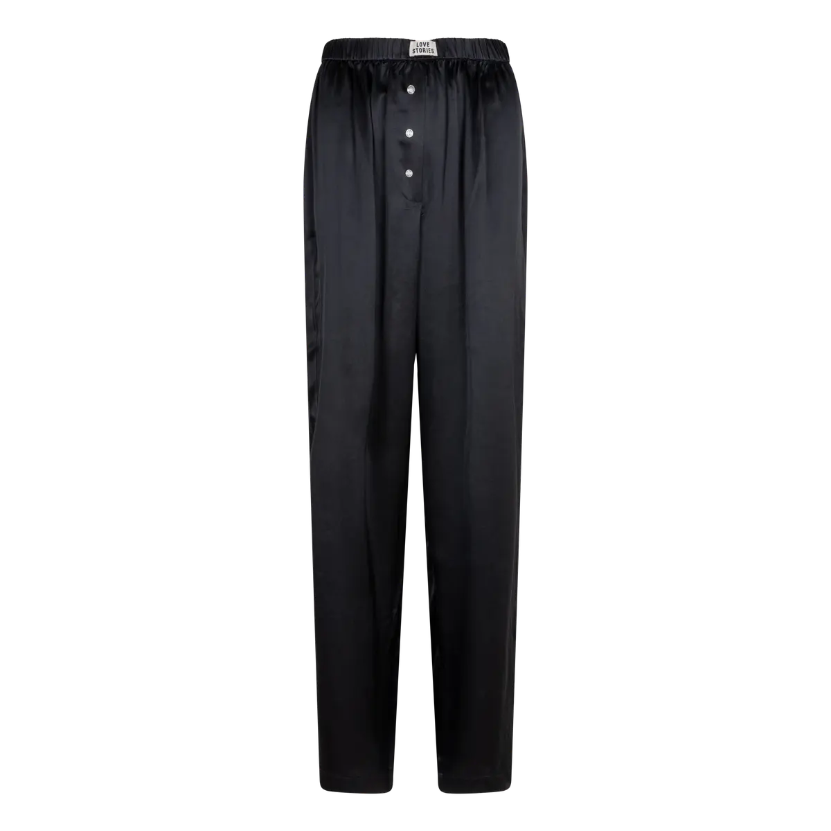 Theodore Silky Pyjama Pants - Black