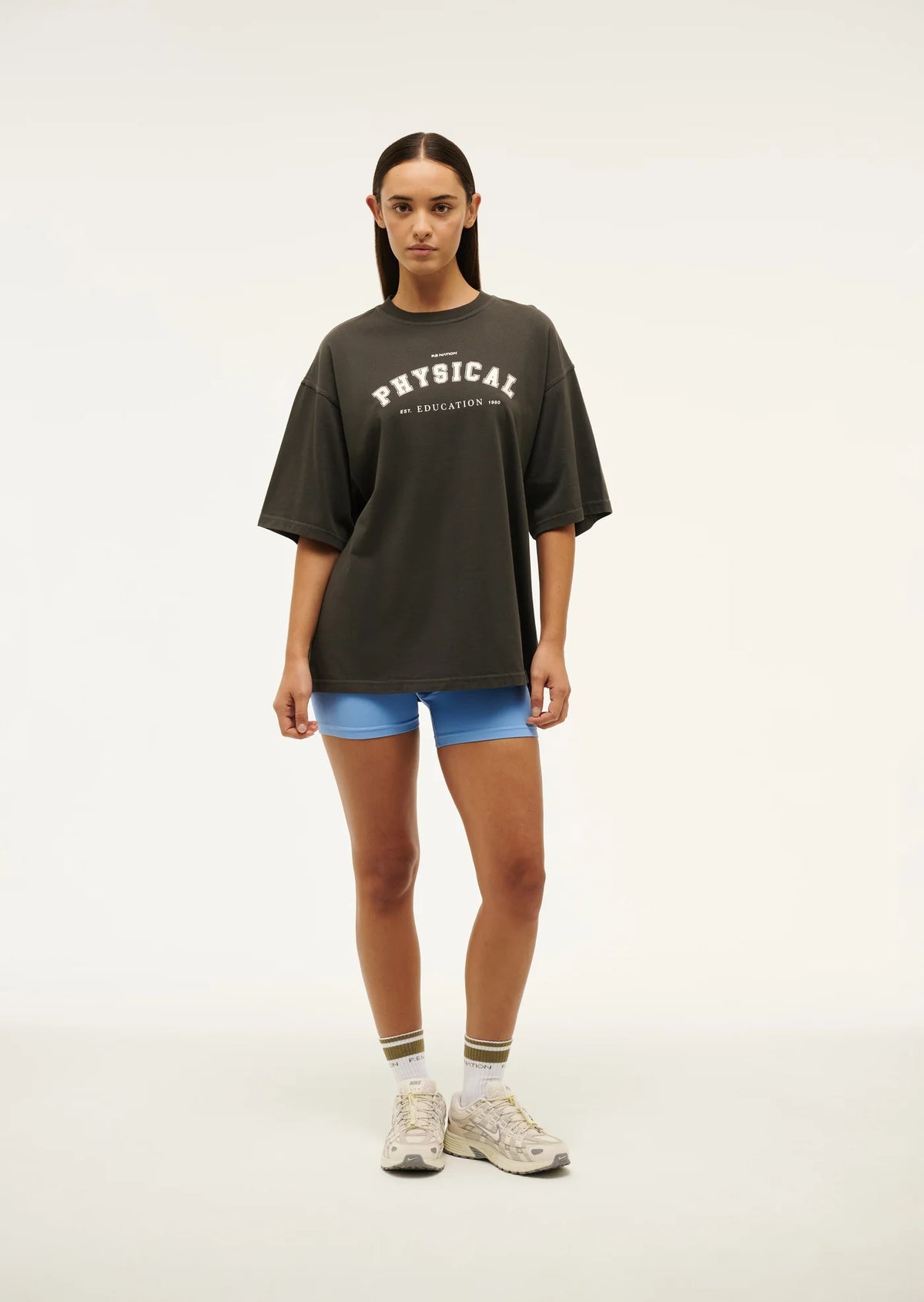 Physical Oversized Tee - Washed Black