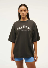 Physical Oversized Tee - Washed Black