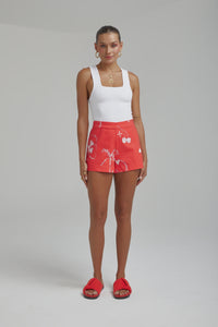 Denim Shorts - Red Dragon of Hearts