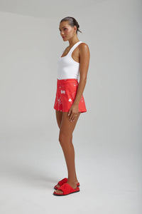 Denim Shorts - Red Dragon of Hearts