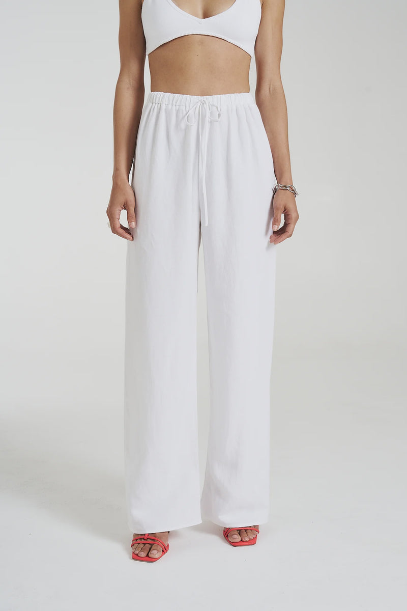 Elastic Pants - Angelic White