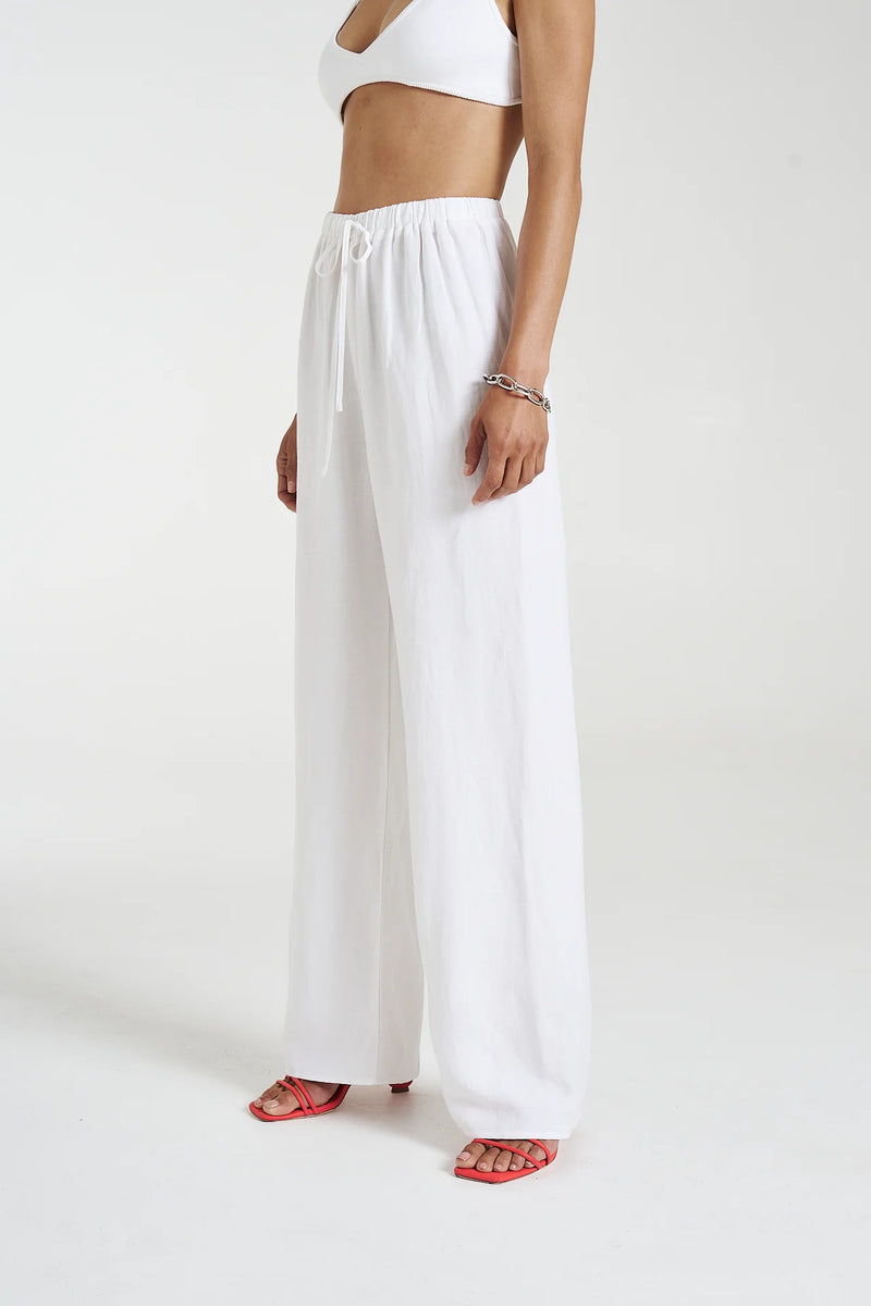 Elastic Pants - Angelic White