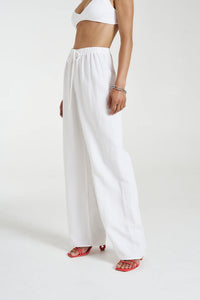 Elastic Pants - Angelic White