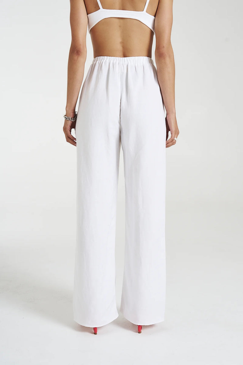 Elastic Pants - Angelic White