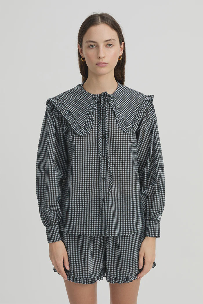 MAJA SHIRT - BLUE GINGHAM