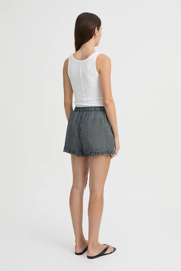 MAJA SHORTS - BLUE GINGHAM