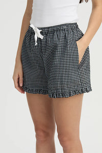 MAJA SHORTS - BLUE GINGHAM