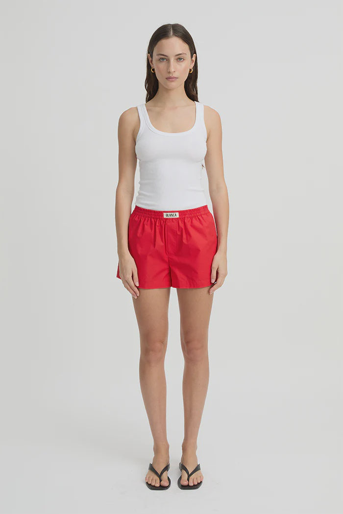 RACHEL SHORTS RED