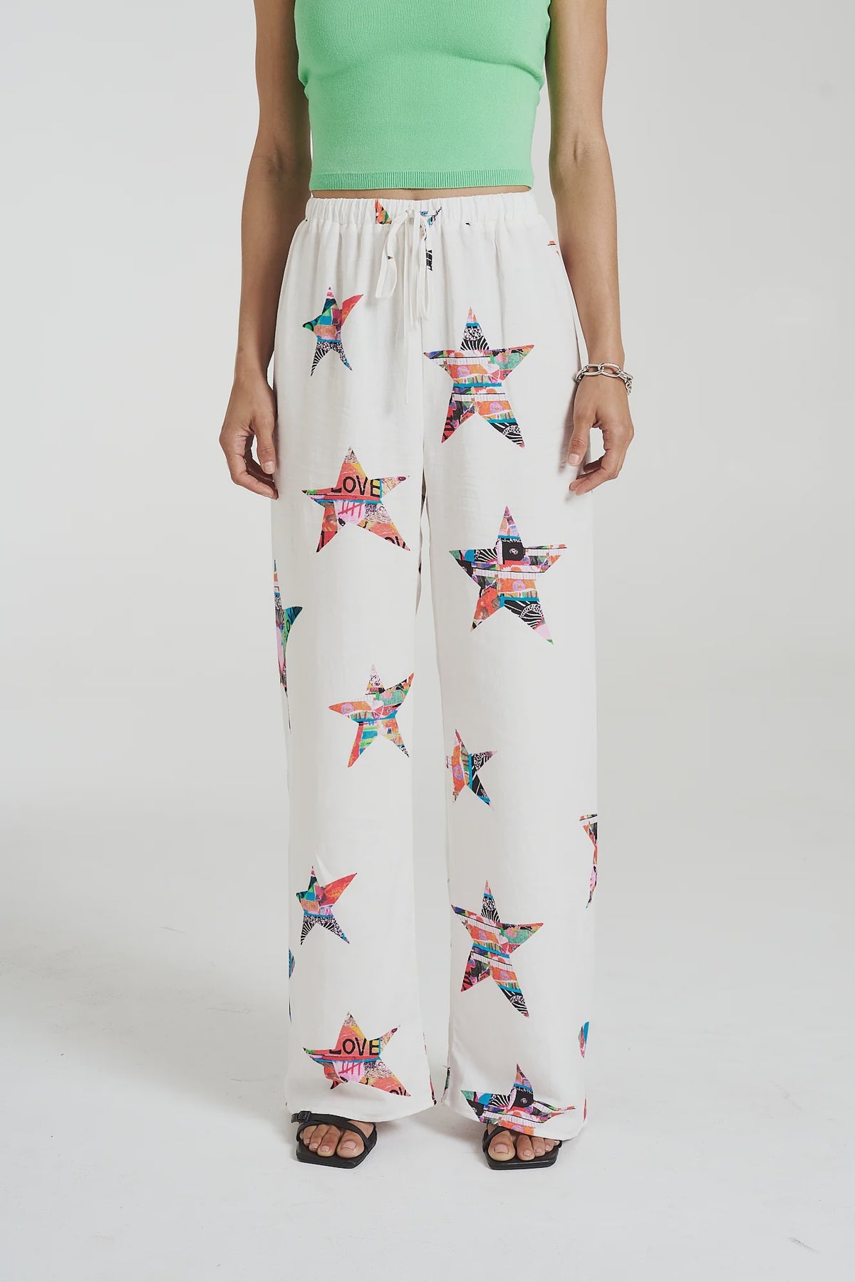 ELASTIC WAIST PANTS - STAR X LOVERS