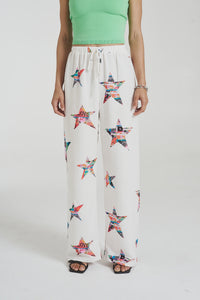 ELASTIC WAIST PANTS - STAR X LOVERS